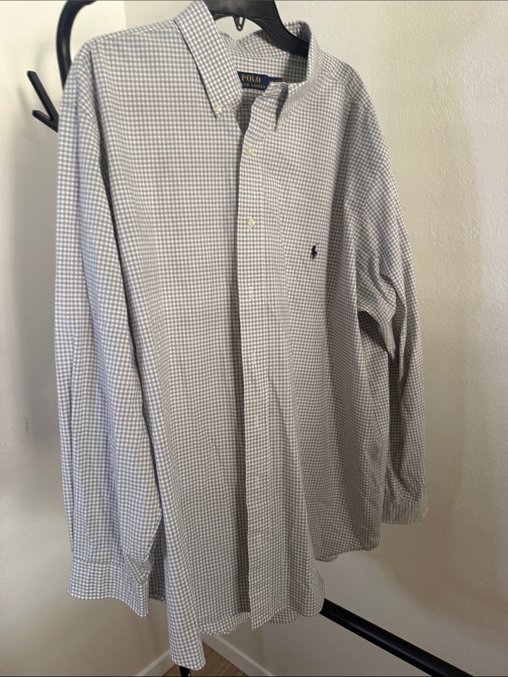 Polo by Ralph Lauren Light Blue Micro-Check Button-Down Shirt